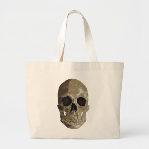 Grungy Skull Large Tote Bag