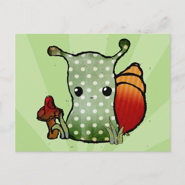 Grungy Snail Postcard (Front)