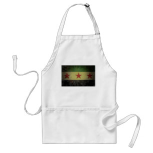 Grungy Syria Flag Standard Apron