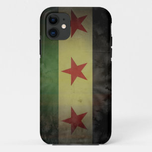 Grungy Syrien-Flagge iPhone 11 Case