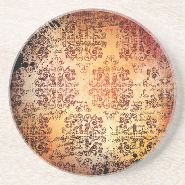 grungy vintage coaster (Front)