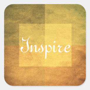 grungy watercolor-like graphic abstract 2 square sticker