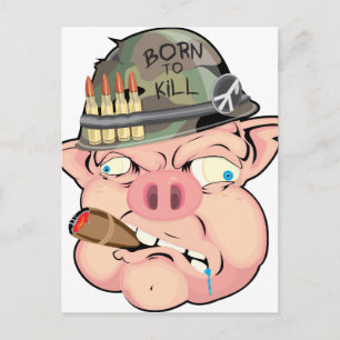 GRUNT PIG POSTCARD