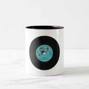 Grüntyers artwork  new single, “Whalesong" Two-Tone Coffee Mug