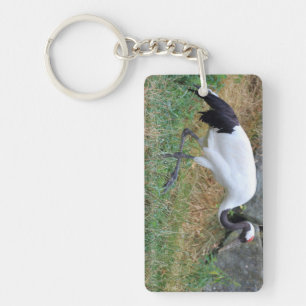 Grus japonensis key ring