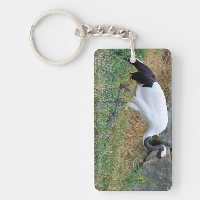 Grus japonensis key ring (Front)
