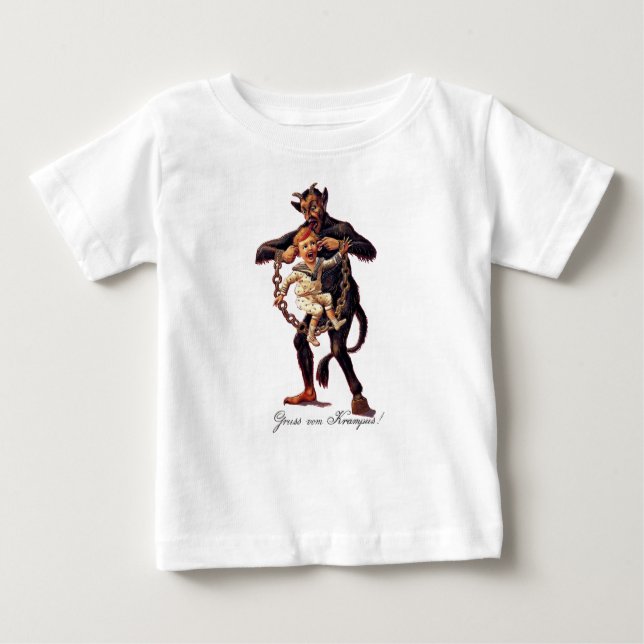 Gruss vom (Greetings From) Krampus Baby T-Shirt (Front)