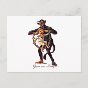 Gruss vom (Greetings From) Krampus Postcard
