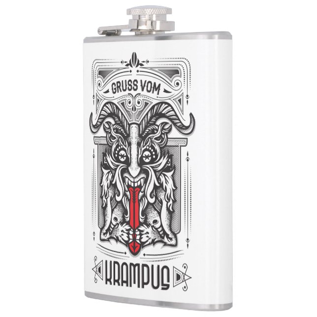 Gruss vom Krampus Flask (Left)