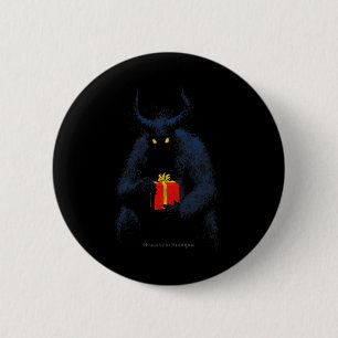 Gruss Vom Krampus Horns Holiday Christmas Vintage 6 Cm Round Badge