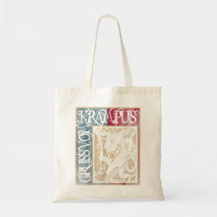 Gruss vom krampus merry christmas evil t tote bag