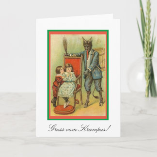Gruss vom Krampus! Traditional European Christmas Card