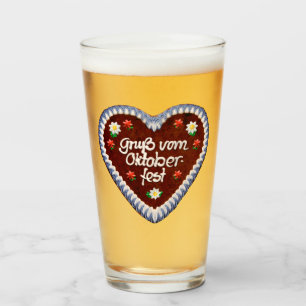 Gruss vom Oktoberfest Glass