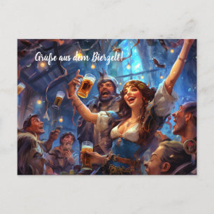 Grüsse aus dem Bierzelt! München Postcard