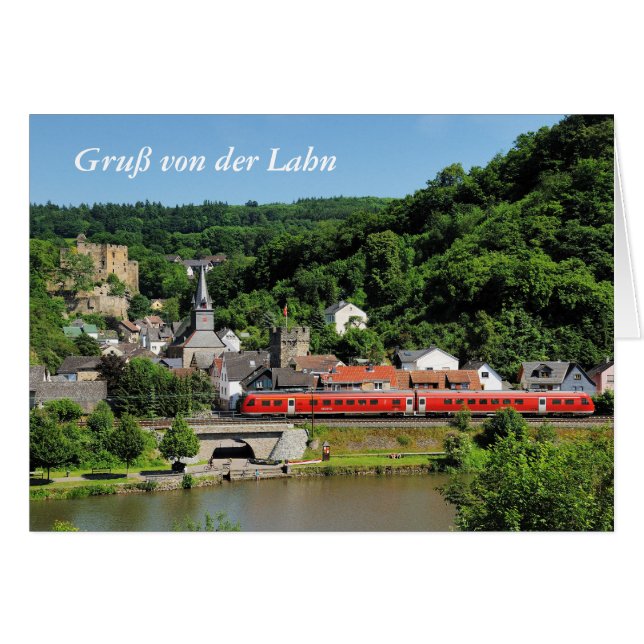 Grußkarte Balduinstein im Lahntal (Front Horizontal)
