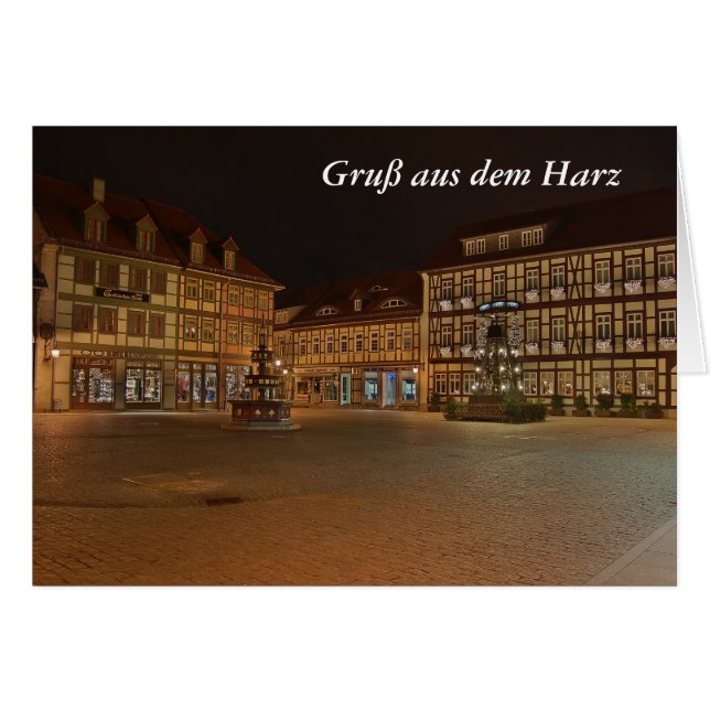 Grußkarte Gruß aus dem Harz (Front Horizontal)