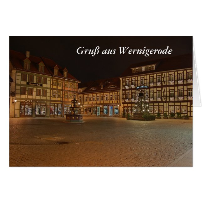 Grußkarte Gruß aus Wernigerode (Front Horizontal)