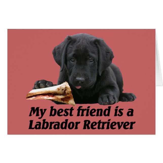 Grußkarte "Labrador Retriever" (Front Horizontal)