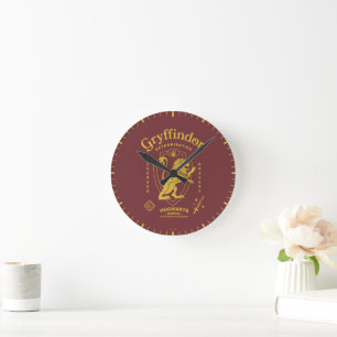 GRYFFINDOR™ Determination Courage Bravery Crest Round Clock
