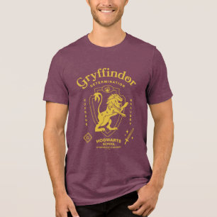 GRYFFINDOR™ Determination Courage Bravery Crest Tri-Blend Shirt