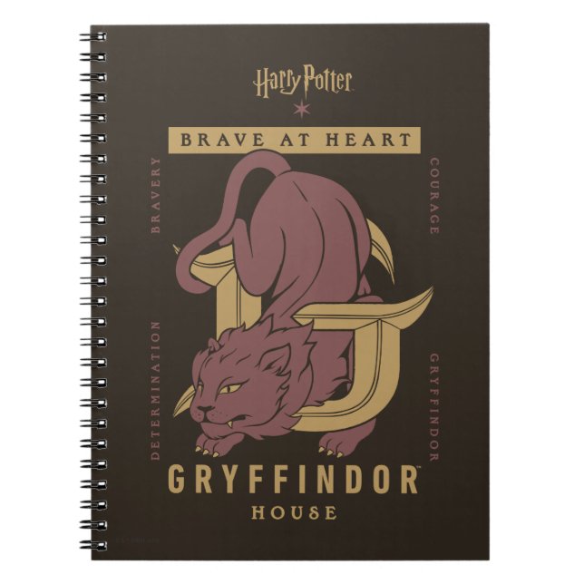 GRYFFINDOR™ House Brave at Heart Notebook (Front)