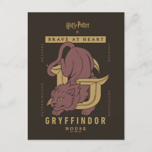 GRYFFINDOR™ House Brave at Heart Postcard