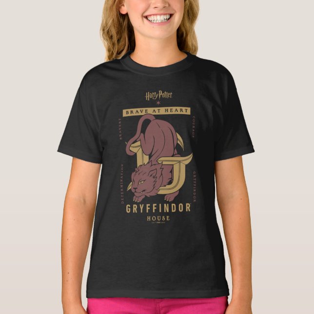 GRYFFINDOR™ House Brave at Heart T-Shirt (Front)