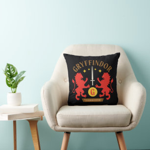 GRYFFINDOR™ House Double Lion Sword Graphic Cushion