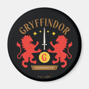 GRYFFINDOR™ House Double Lion Sword Graphic Magnet