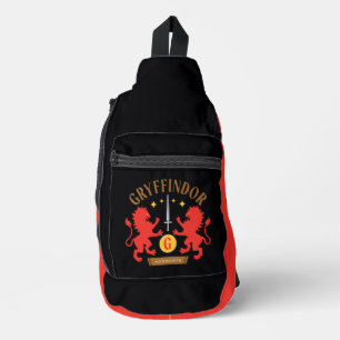 GRYFFINDOR™ House Double Lion Sword Graphic Sling Bag