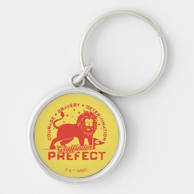 GRYFFINDOR™ Prefect Badge Key Ring (Front)