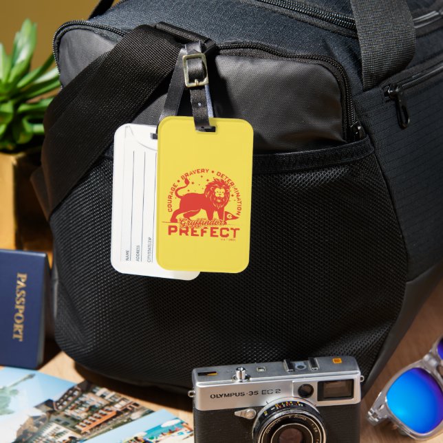 GRYFFINDOR™ Prefect Badge Luggage Tag (Front & Back)
