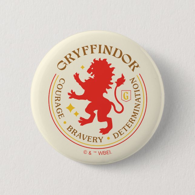 GRYFFINDOR™ Red Lion House Pride Badge (Front)