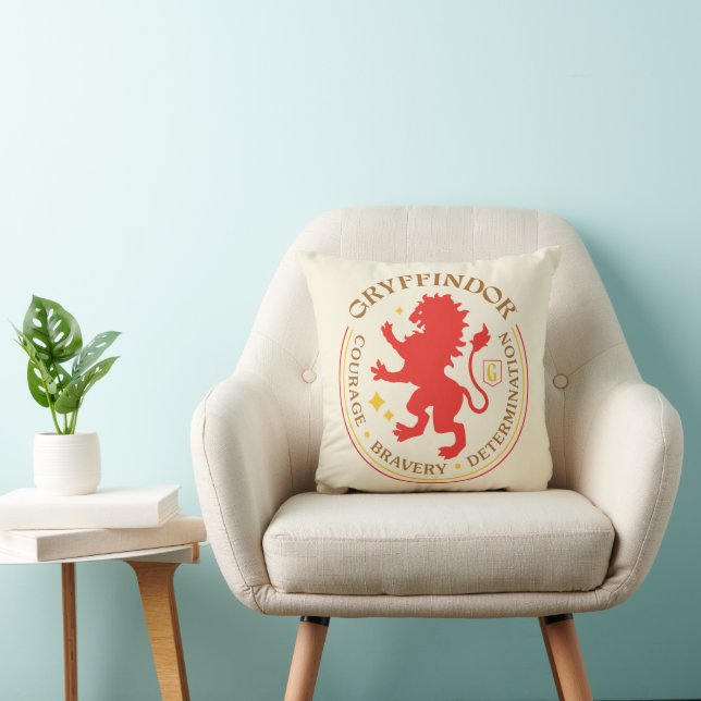 GRYFFINDOR™ Red Lion House Pride Badge Cushion (Chair)