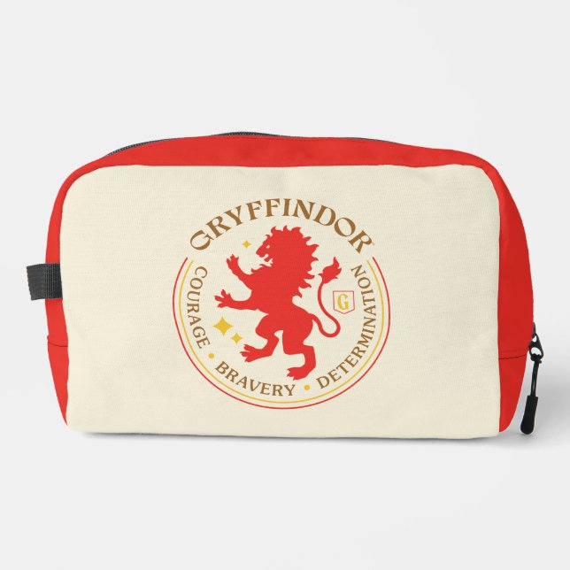 GRYFFINDOR™ Red Lion House Pride Badge Dopp Kit (Front)