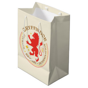 GRYFFINDOR™ Red Lion House Pride Badge Medium Gift Bag