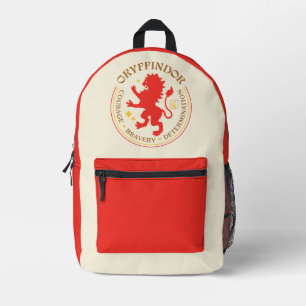 GRYFFINDOR™ Red Lion House Pride Badge Printed Backpack