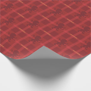 GRYFFINDOR™ Tartan Plaid Pattern Wrapping Paper