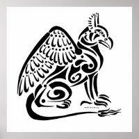 Gryphon (black) Poster