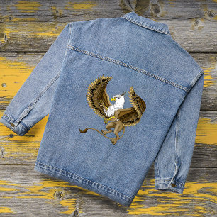 Gryphon Fantasy Griffin Mythology  Denim Jacket