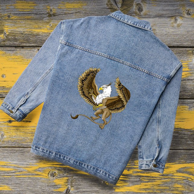 Gryphon Fantasy Griffin Mythology  Denim Jacket (Creator Uploaded)