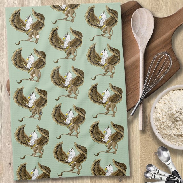 Gryphon Fantasy Griffin Mythology  Tea Towel (Creator Uploaded)