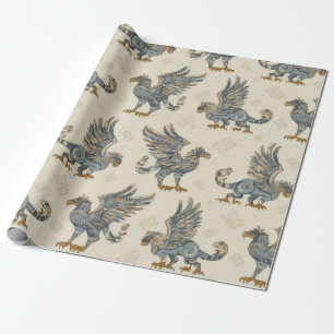 Gryphon Hieroglyphs Wrapping Paper