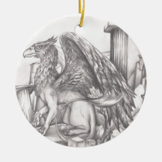 gryphon.jpg ceramic ornament