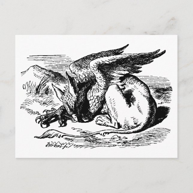 Gryphon Resting Postcard (Front)