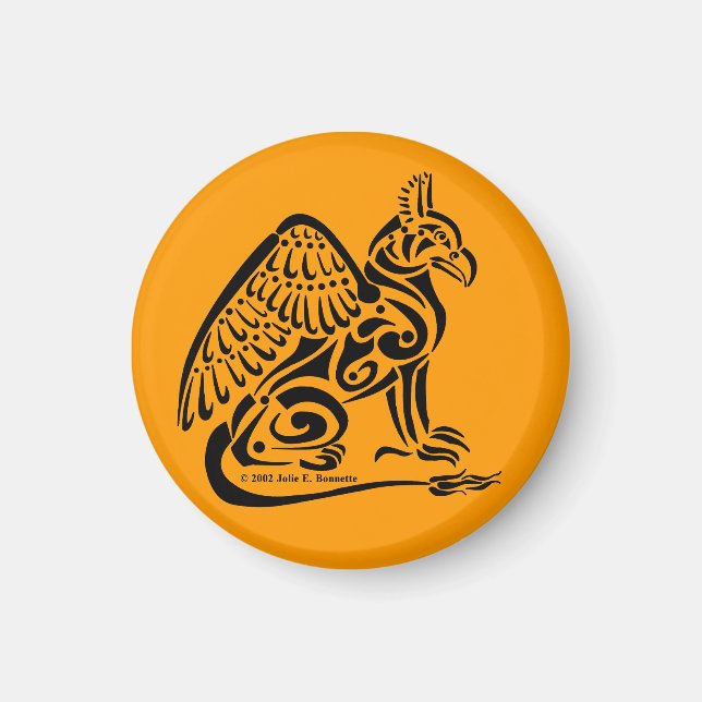 Gryphon Round Magnet (Front)