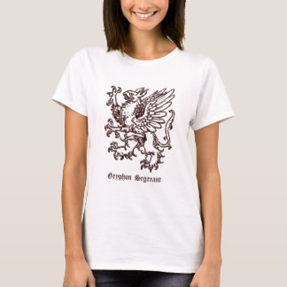 Gryphon segreant mediaeval heraldry T-Shirt
