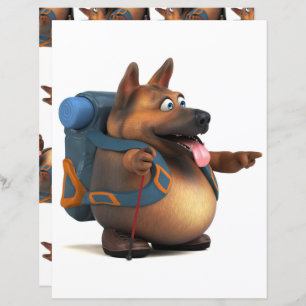 GS backpacker scrapbook paper