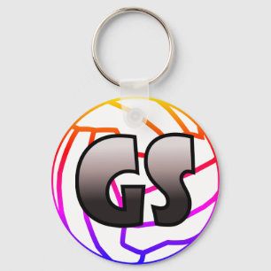 GS Goal Shooter Netball Player Position Key Ring