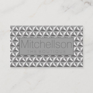 GS Tetrahedron Grey Label Business Card